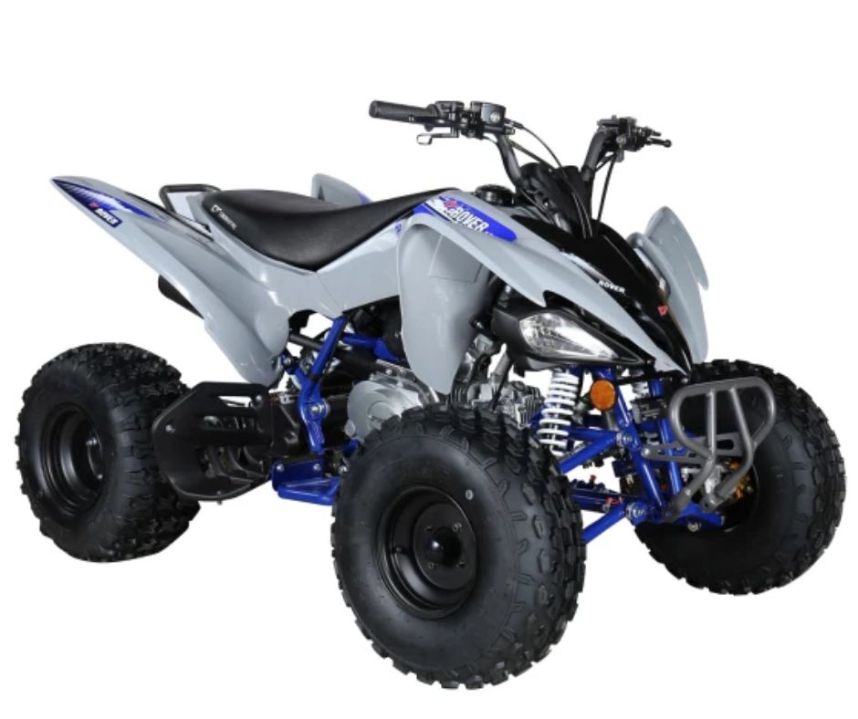 Crossfire Rover 125 125cc Sports Quad Bike - Grey / Blue