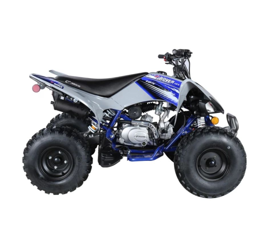 Crossfire Rover 125 125cc Sports Quad Bike - Grey / Blue