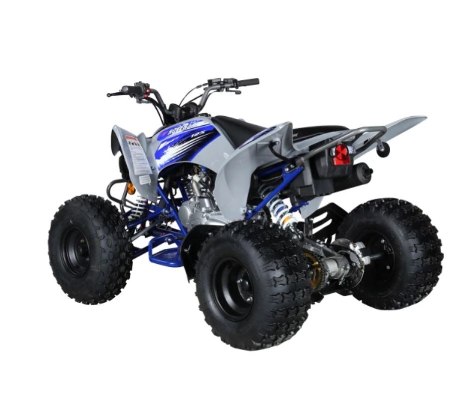 Crossfire Rover 125 125cc Sports Quad Bike - Grey / Blue