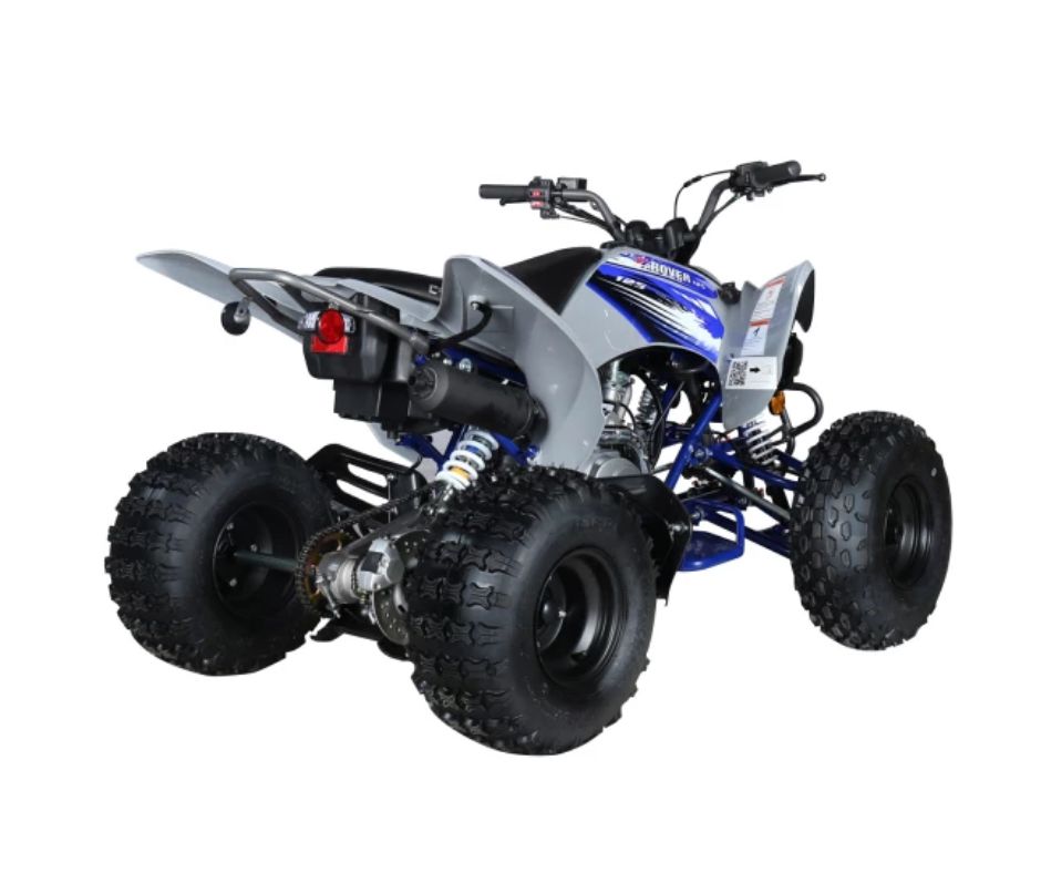 Crossfire Rover 125 125cc Sports Quad Bike - Grey / Blue